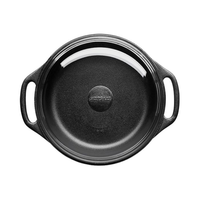  Cocotte ronde 4l couvercle verre