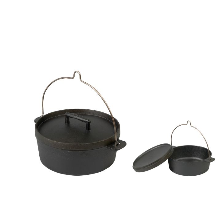  Cocotte en fonte d'autrefois avec anse - Dutch oven