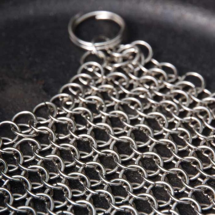 Cotte de maille à récurer en inox