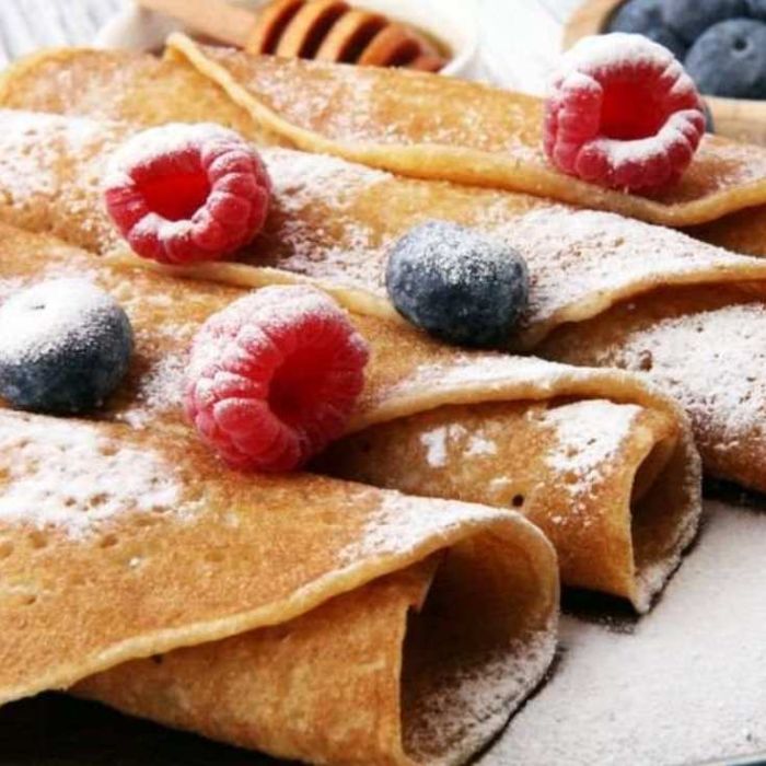 Poêle mini crêpe 17 cm avec manchon de protection