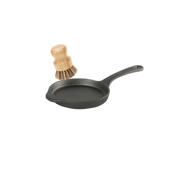 Mini poêle blinis en fonte Skeppshult + Brosse de nettoyage