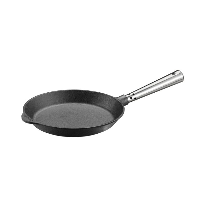 Poêle à frire en fonte Ø 22 cm - poignée inox