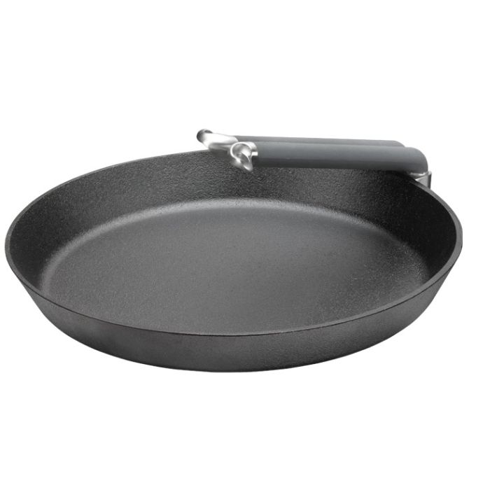 Poele fonte manche orientable
