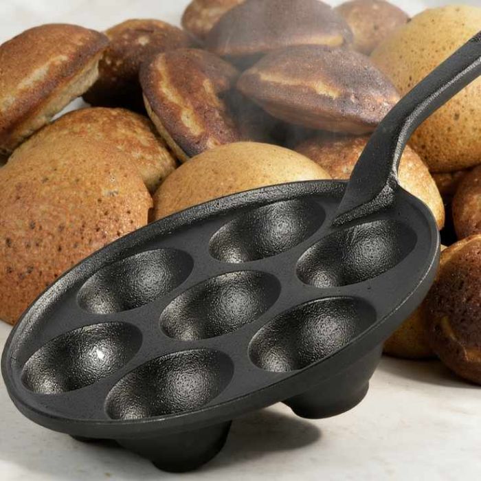 Poêle muffin - 7 empreintes + manchon cuir