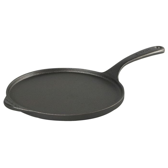 Crêpière poignée fonte + manchon cuir