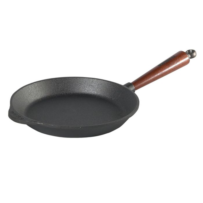 Poele a frire induction 24 cm - Poignée hêtre