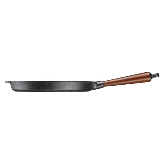 Poêle grill Ø 28 cm - Poignée Hêtre