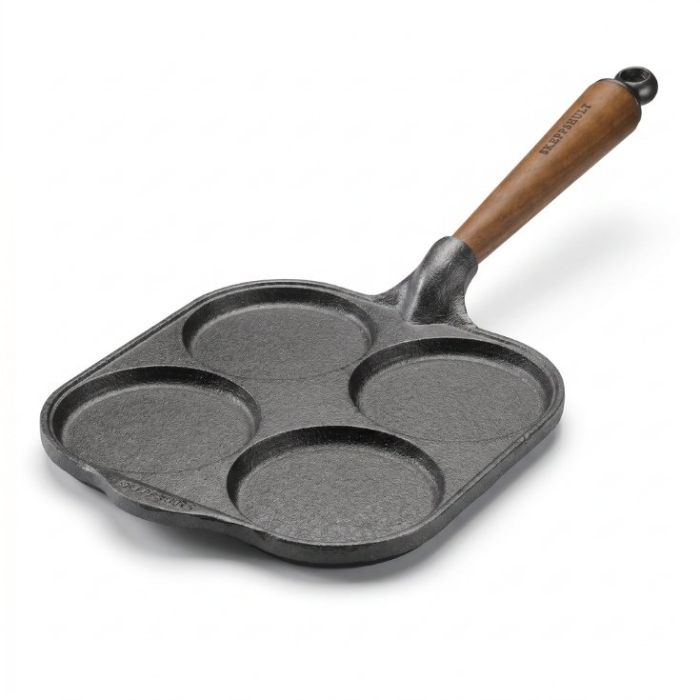 Poêle blinis en fonte 4 moules