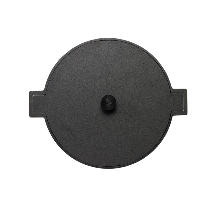 Wok fonte - Ø32 cm avec couvercle- SERIE NOIR