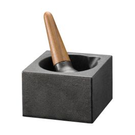 Mortier Et Pilon En Fonte Manu - 11 Cm (4.3 Pouces) - Noir