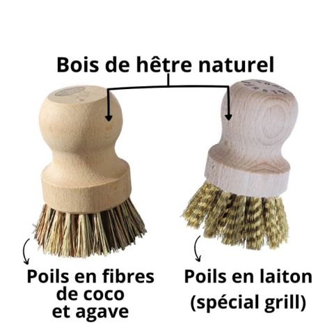 Lot de brosse de nettoyage vaisselle écologique