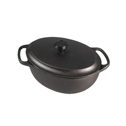 Wok avec Couvercle Fonte d'Acier Léger 32 cm - Pujadas Pas Cher