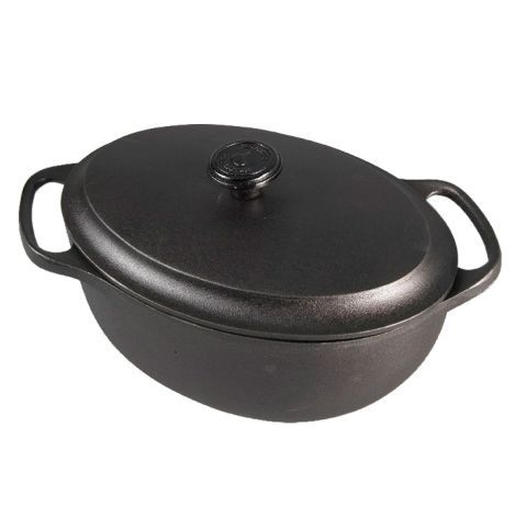 Cocotte Skeppshult en fonte ovale 4 litres avec couvercle