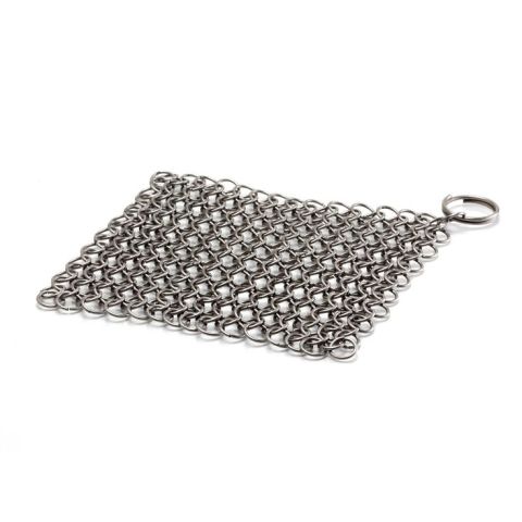 Petite cotte de mailles pour nettoyer poêle fonte