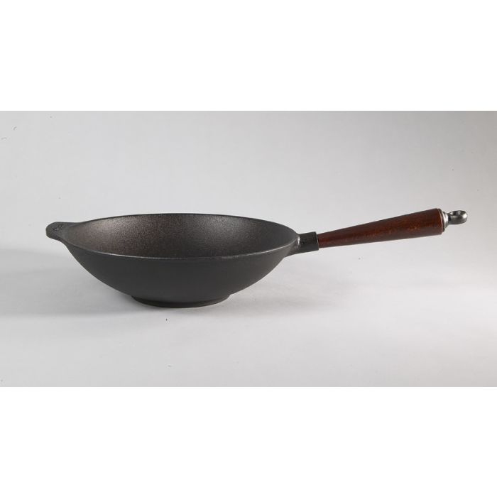 Poêle Wok En Fonte Krustenzauber 36cm - Compatible Induction, Gaz, Four - Sans PTFE/PFOA