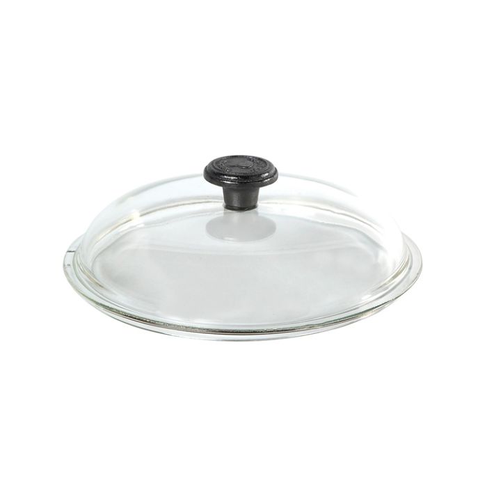 Passoire Couvercle Bord Acier 24 Cm Verre Transparent