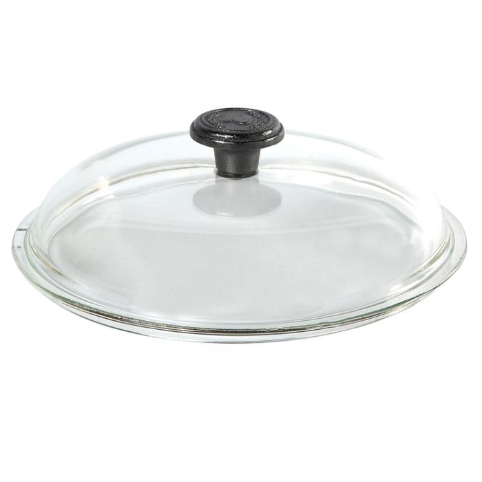 Couvercle pyrex diam. 28 cm avec poignée fonte