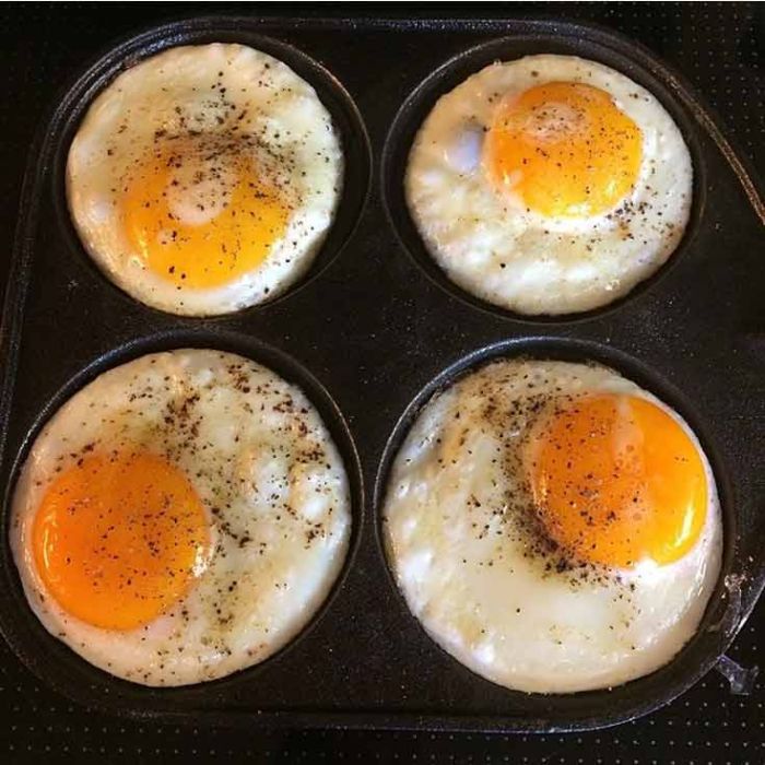 2 Moules à œufs Au Plat Antiadhésifs - Idéal Pour Pancakes Et Mini-burgers Aussi