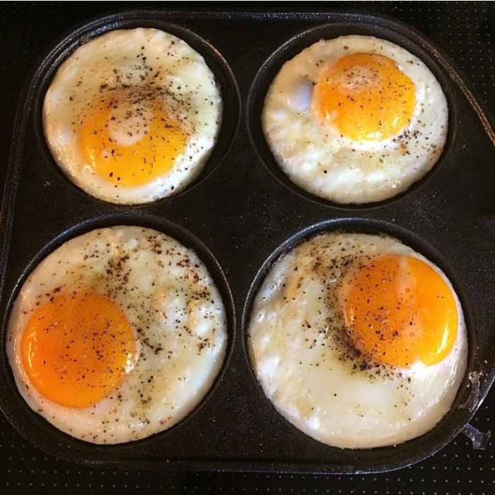 Poêle à œufs frits, poêle à crêpes Poêle à œufs frits à induction Poêle à  œil 4 trous