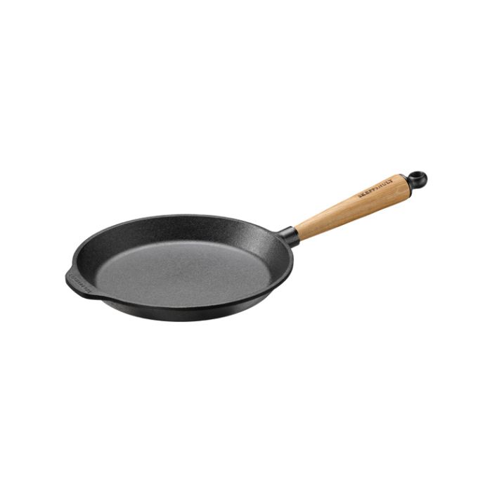 Poêle à frire en fonte Ø 24 cm- Poignée Chêne main product photo